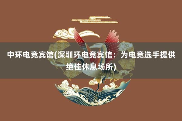 中环电竞宾馆(深圳环电竞宾馆：为电竞选手提供绝佳休息场所)