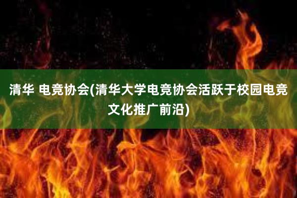 清华 电竞协会(清华大学电竞协会活跃于校园电竞文化推广前沿)