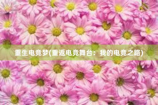 重生电竞梦(重返电竞舞台：我的电竞之路)