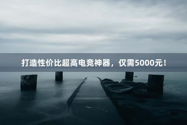 打造性价比超高电竞神器，仅需5000元！