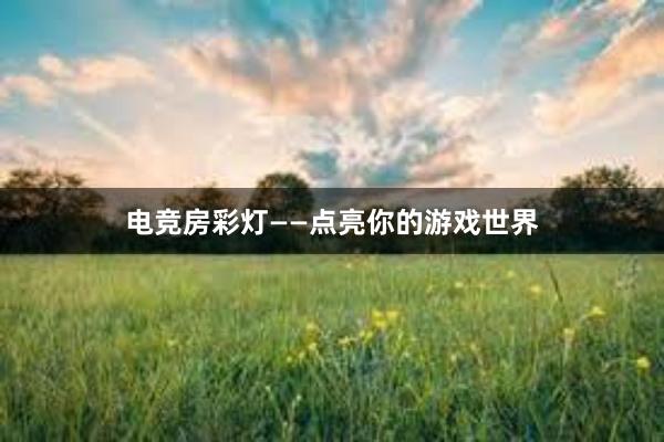 电竞房彩灯——点亮你的游戏世界