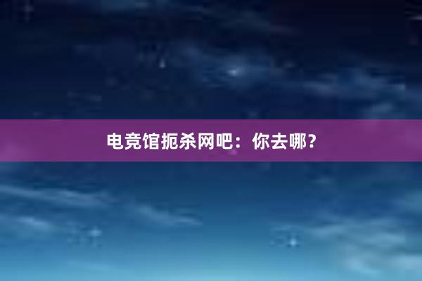 电竞馆扼杀网吧：你去哪？